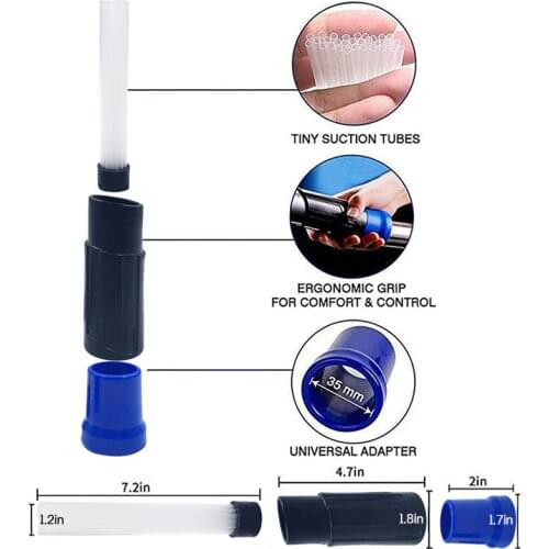 Multifunction Car Vacuum Cleaner Straw Tubes Dust Dirt Brush Remover Portable Universal Vacuum Attachment Car Clean Tools