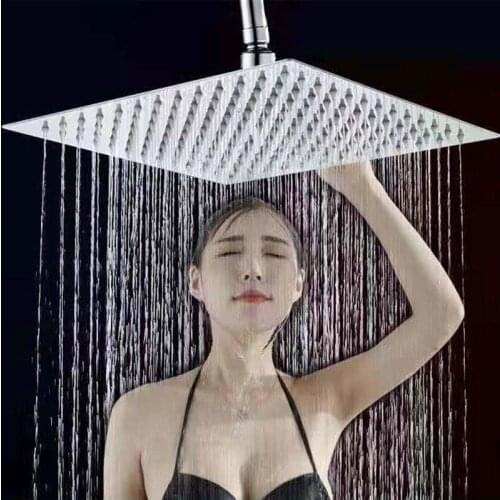 6/8/10/12/16 Inch Shower Head stainless steel shower head top shower bathroom shower head square and round shower head