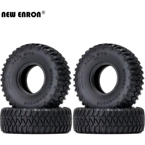 NEW ENRON 1.55 Soft Rubber Terrain Wheel Tires 4Pcs for RC Crawler Car Tamiya CC01 LC70 MST JIMNY Axial YETI AXI90069 D90 TF2