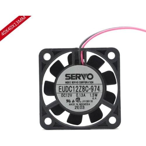 Wholesale: 4013 EUDC12Z8C-974 0.13A 4 cm 1.5W 12V two-wire cooling fan