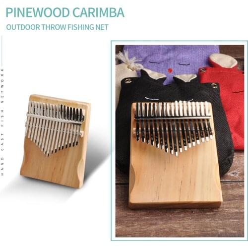 17 Key Kalimba Thumb Finger Piano African DIY Wooden White Embryo Sanza Mbira Kalimba Play with Guitar Wood Musical Instruments