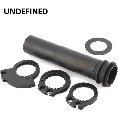 1 Pc Black Fit All 7/8" Standard Handlebars 22mm Motorcycle Hand Grips Twist Throttle Tube Sport Motocross Dirt Bike UNDEFINED