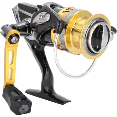 Double Disc Fishing Reel Metal CNC Rocker Arm Spinning Wheel 5+1 BB 7.1: 1 High Ratio Fishing Reel Fishing Tool BR2500 BR3000