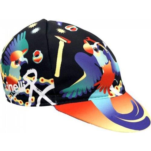 New style printed retro team outdoor sports competition mens and womens cycling cap, soft, breathable, comfortable fabric poly