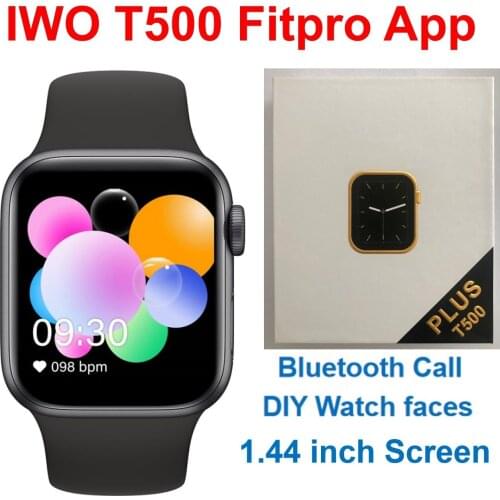 T500 Smart Watch Men Women Waterproof 44MM Smartwatch Heart Rate Monitor Wristwatch 1.44 Inch Screen PK IWO 12 T900 X8 X6 X7