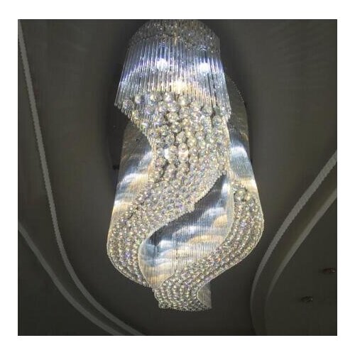 Modern minimalist led living room ceiling lamp oval large hotel engineering lamp luxury bedroom crystal lamp restaurant lamp