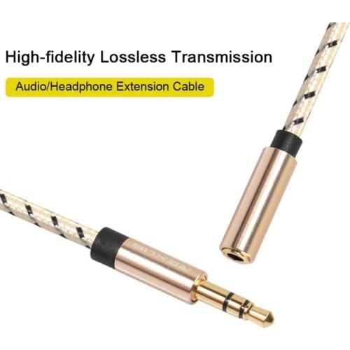 3.5MM Male to Female AUX Cord 3.5 MM Jack Audio Extension Cable Cord Auxiliary Headphone Earphone Speaker Stereo Audio Cables