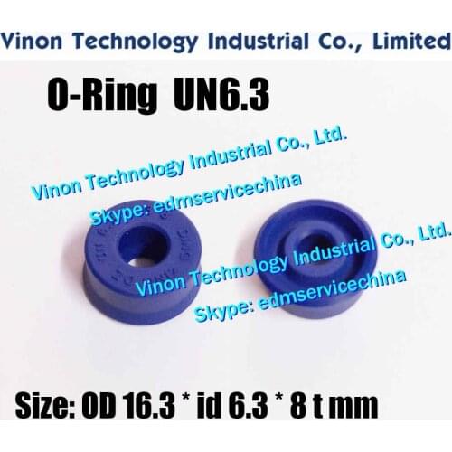 Edm O-Ring / Oil Seal UN6.3 Ø16xØ6.3x8mm,(each 10 pcs/bag) for Small Hole Drill EDM Machine