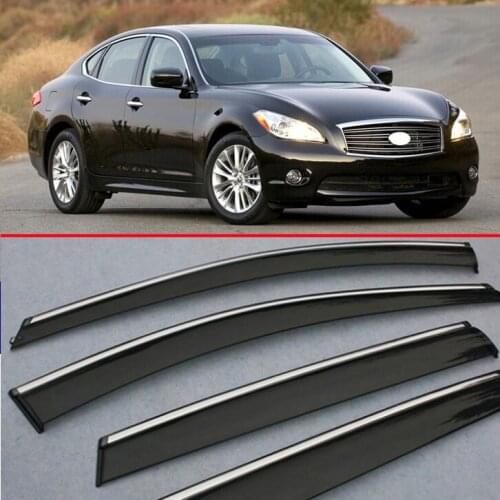 For Infiniti M37 2013 2014 2015 2016 Window Wind Deflector Visor Rain/Sun Guard Vent