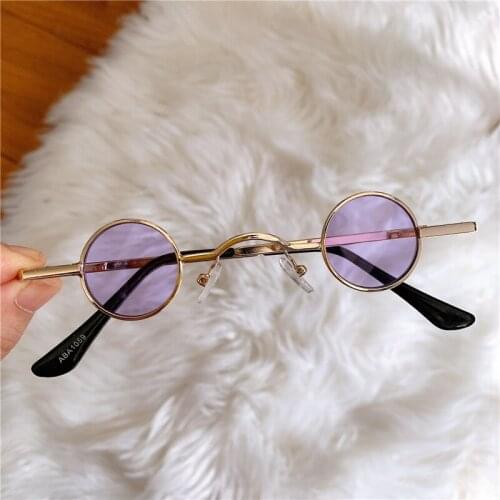 Korean Style Round Sunglasses for Women Brand Designer Vintage Small Frame Sun Glasses Fashion Retro Driving Eyewear UV400