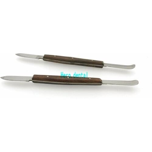2pcs Dental Lab Impression Material Plaster Spatula Wax Knife Blade Cutter