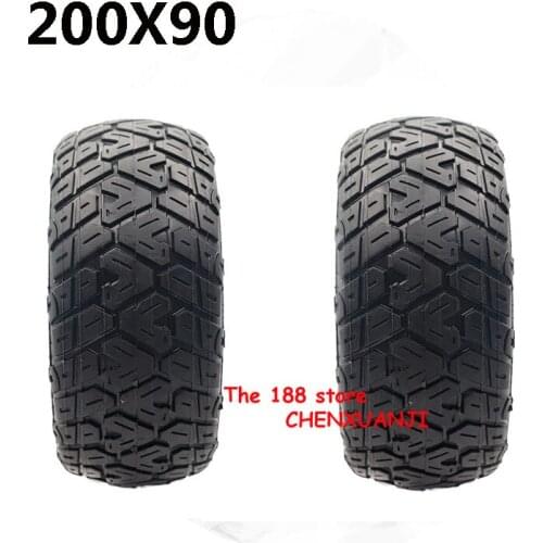200x90 Solid Tire 200*90 Tubeless Tyre Fits Electric Scooter Torque Car 8 Inch Explosion-proof Solid Wheel Tyre