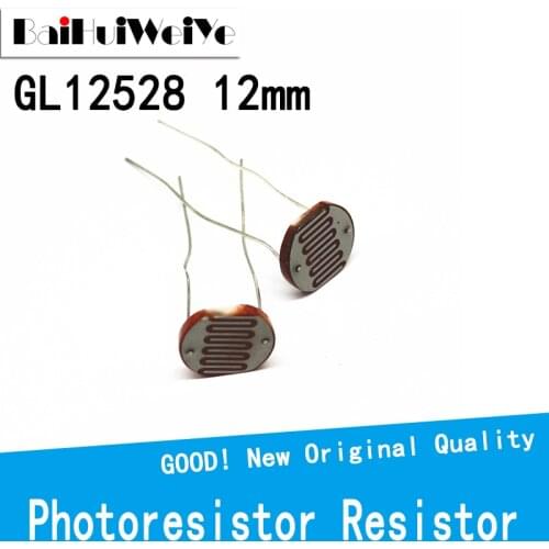 5Pcs/Lot 12528 Light Sensitive Resistor 12mm Photoresistor Resistor GL12528 LDR Dependent Resistance New Original Good Quality