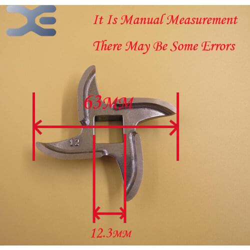 Free Shipping Kitchen Appliance Parts High Quality Stainless Steel 12 Type Meat Grinder Knife Meat Grinder Parts