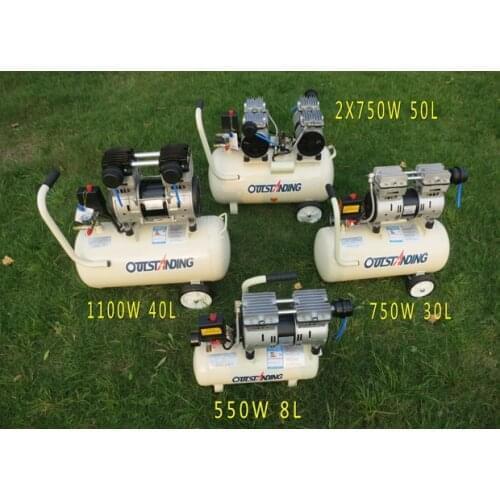 Oil-free mute small-sized AIR COMPRESSOR Dental pump 8/18/30L 800W Woodworking Painting portable inflator pump