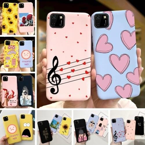 Case For HONOR 9S Case Love Heart Silicon Phone Cover For Huawei Y5P DRA-LX9 2020 Honor 9S 9 S DUA-LX9 5.45" Soft Coque Funda