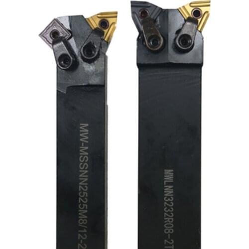 CNC cylindrical double S25 - MSSNL - MWLNR SNMG1204 / WNMG0804 integration inside and outside the circle tool rod