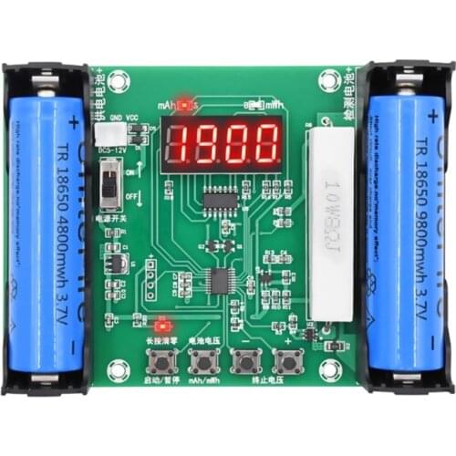 Battery Capacity Tester for 18650 Lithium mAh mWh Testing Digital Electronic Load Battery Monitor Discharge Meter Testing Modul