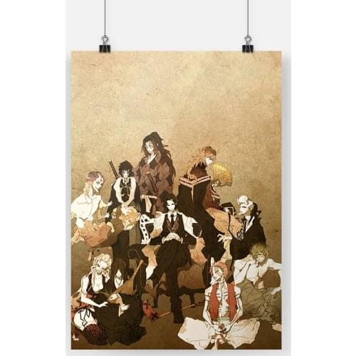 Demons Upper Moons Kimetsu no Yaiba Canvas poster Painting wall Art decor Living room Bedroom Study Home Decoration Prints