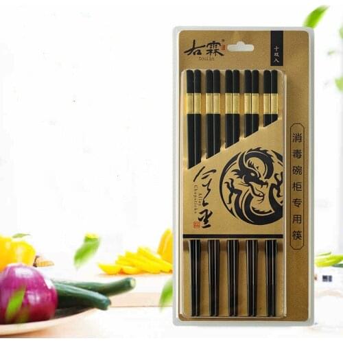 10Pair Japanese chopsticks Alloy Non-Slip Sushi Food sticks Chop Sticks Chinese Gift palillos japoneses reusable chopsticks