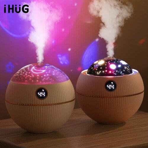 550ml Essential Oil Diffuser Wireless Aromatherapy Air Humidifier 2000mAh Battery Portable Rechargeable Aroma Humidifier Home