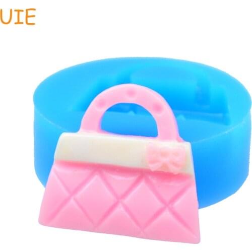 FYL056U Fashion Handbag Silicone Mold 24mm - Bakeware Air Dry Polymer Clay Sugarcraft Molds, Cabochon Mould
