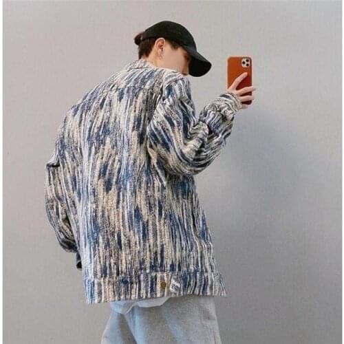 Ruffian handsome cowboy coat boys spring 2021 hip hop work clothes American retro loose jacket