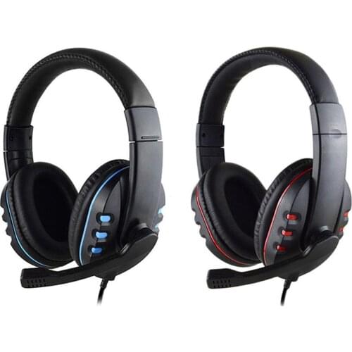 Light Comfortable Gaming Wired Headphone Bass Stereo Noise Reduction Gamer Headsets For PS4 Laptop PC Headset Mic
