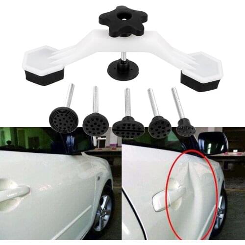 Car Dent Repair Tools Pulling Bridge Puller Body Damage Pulling Fix Tool 1 Set Glue Tabs Car Dent Removal Hand Repair Tools Kit