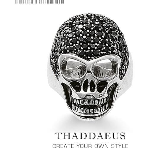 925 Sterling Silver Skull Ring,2020 New Europe Style Heart Rebel Street Good Jewerly For Men And Women,2020 Gift,Super Deals