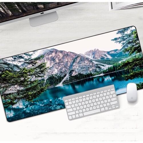 Sunset Tree Scenery Large Lock Edge Mouse Pad for Office and Home Notebook Computer Table Mat Keyboard Mouse Pad Gaming Carpet