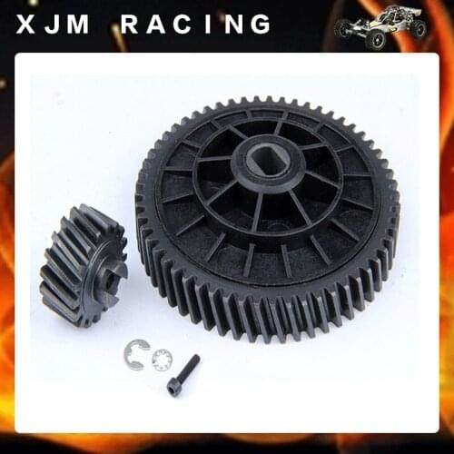 Metal 57t 17t Gear Helical Tooth Set Fit for 1/5 HPI ROVAN KM MCD GTB RACING Baja 5b 5T 5sc TRUCK Rc Car Parts