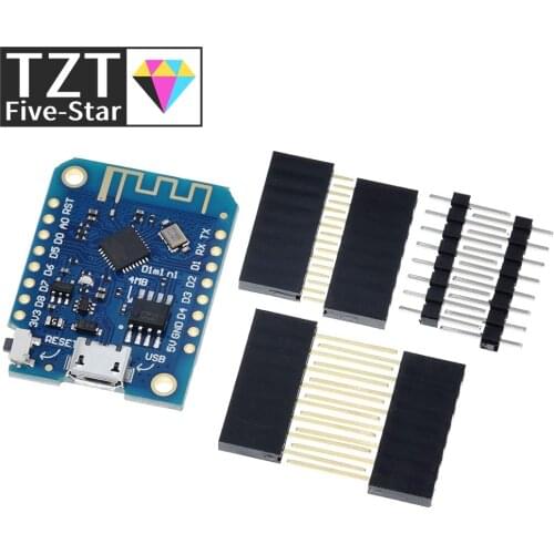 Wemos D1 Mini V3.0.0 WIFI Internet of Things Development Board Based ESP8266 CH340 CH340G 4MB For Arduino Nodemcu V2 MicroPython