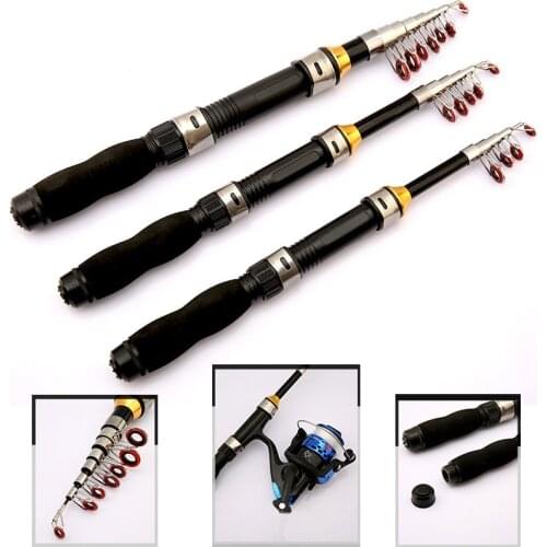 1.0M -1.9M Portable Telescopic Fishing Rod Glass Fiber Fishing Pole Travel Sea Fishing Spinning Lighweight Rod Fishing Accessori