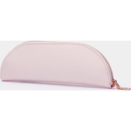 Simple, fresh and fashionable female student zipper portable pencil case pencil case stationery
