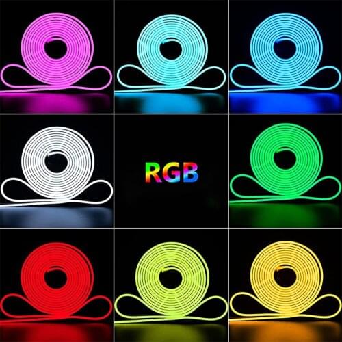 RGB Neon Led Strip Light 12V SMD 3030 Waterproof Remote Control/Bluetooth/Tuya WiFi Smart Led Tape Music Neon Stripe Decoartion