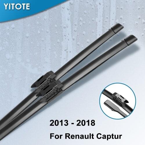 YITOTE Windscreen Wiper Blades for Renault Captur ( Kaptur ) Fit Bayonet Arms / pinch tab arms 2013 2014 2015 2016 2017 2018