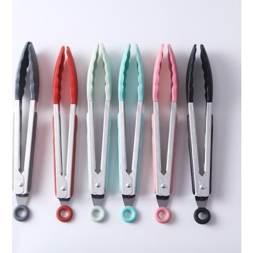 Silicone food clip high temperature non-slip bread clip Kitchen accessories baking BBQ barbecue clip bbq accessories wholesale