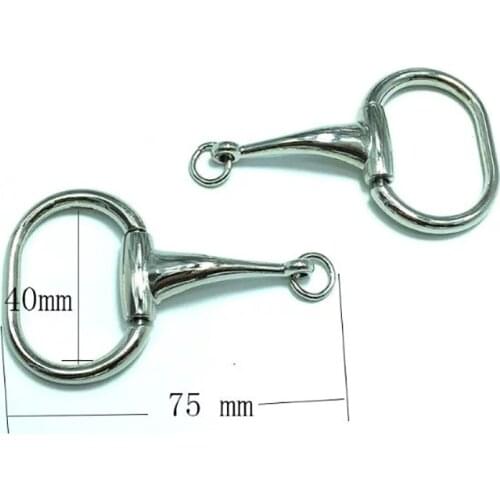 Snaffle Bit Charm Sterling Silver Horse Horseback Riding Tack 40 x 75mm