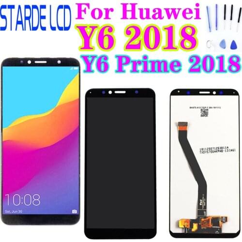 New For Huawei Y6 2018 LCD Display Touch Screen ATU L11 L21 L22 LX1 LX3 L31 L42 For Huawei Y6 Prime 2018 LCD Screen