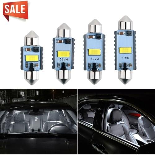 1x Highbright Auto Led Lamp Decoding Festoon C10W C5W CANBUS No Error 31/36/39/41mm Bulbs Car Interior Reading Light White Diode