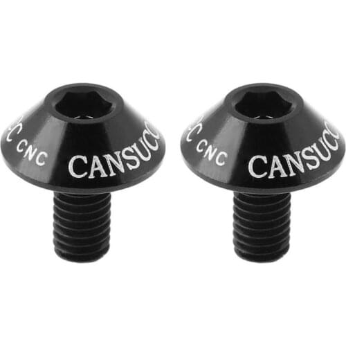 2pcs Bicycle Water Bottle Cage Bolt Bottle Holder M5x10mm 7075 Aluminum Alloy Screws For Bike Bottle kettle Holder Bracket Rack