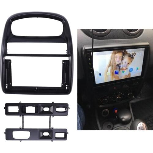 2Din Car DVD Frame Audio Fitting Adaptor Dash Trim Kits Fascia Panel 9 Inch for Renault Duster 2010-2014