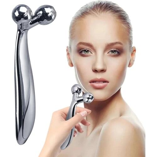 3D Face Lift Roller Massager Massage Instrument Lifting Wrinkle Remover 360 Rotate Roller Massager Y Shape For Face