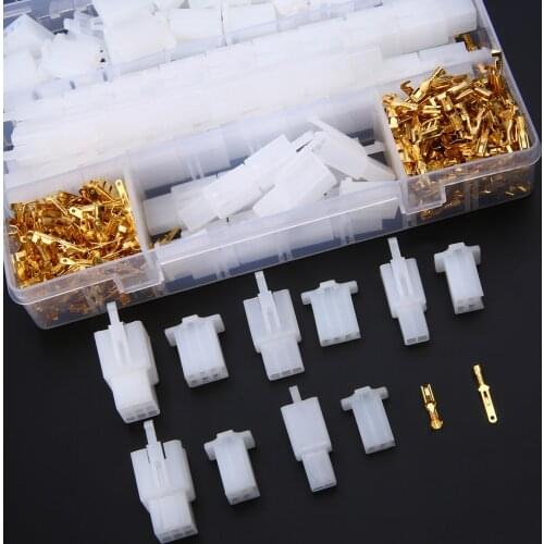580pcs Wire Terminal Connector Assortment Kit for Car ATV Boat Motorcycle Electrical Wire Connector Terminal 2.8mm 2/3/4/6/9 Pin