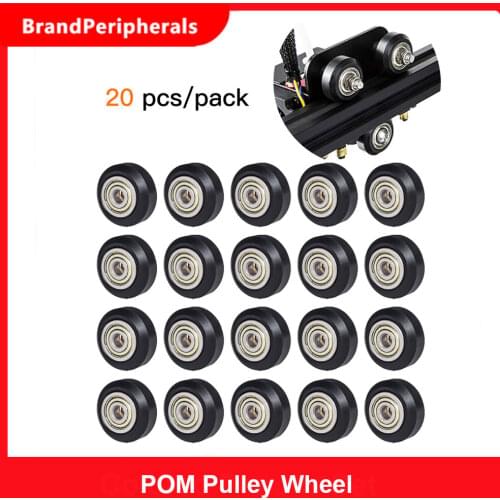 6/10/20PCS POM Pulley Wheel 625zz Idler Pulley Gear Passive Round Wheel Compatible with Creality Ender 3 CR-10 CR-10S