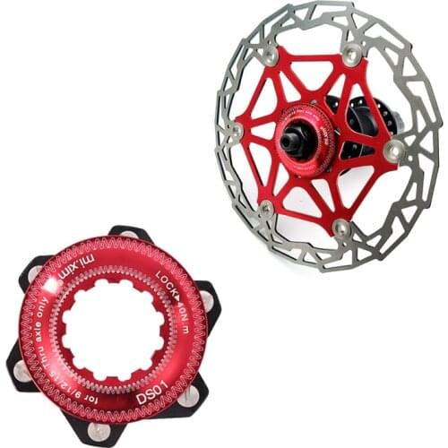 Centerlock to 6-hole Hub Disc Center Lock Conversion Bicycle Brake Adapter for 6 Bolt Rotors