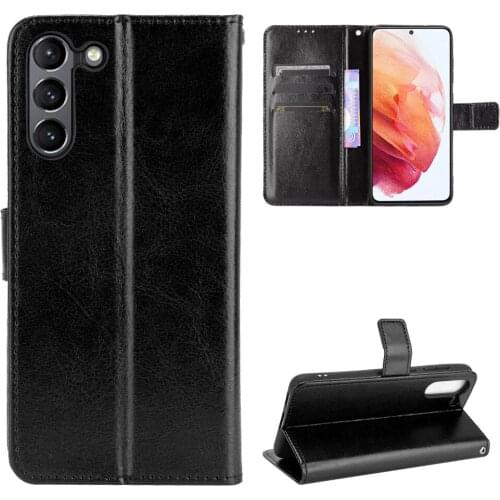 For Samsung Galaxy S21 FE Case Luxury PU Leather Wallet Lanyard Stand Case For Samsung S21FE S21 Fan Edition S 21 Phone Bags