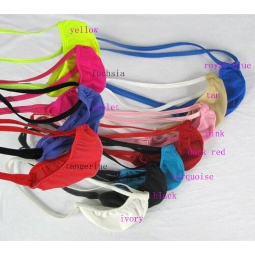 G2832 Mens Micro Pouch Thong Sexy Mini string pouch