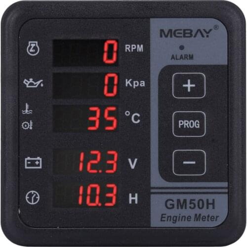 GM50H Generator Digital Multi-functional Meter Diesel Engine Monitor for Oil Pressure/Oil Temperature Test